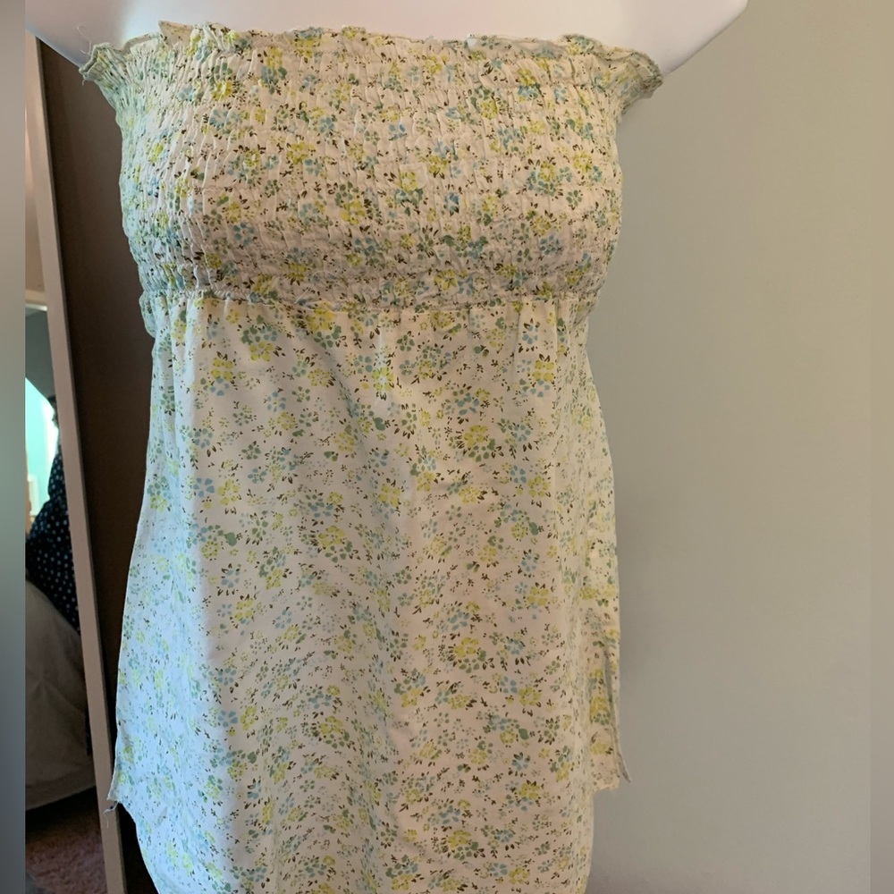 Overdrive Vintage Floral Tube Top